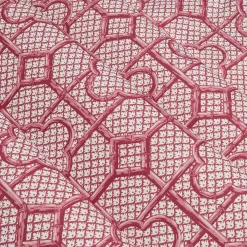 Raspberry Pink Bamboo Trellis Fabric|Mrs. Alice Online