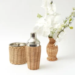 Rattan Cocktail Shaker|Mrs. Alice Outlet