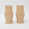 Rattan Hurricane Lantern (Pair)|Mrs. Alice New