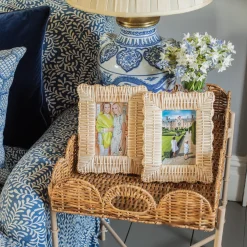 Rattan Photo Frame (Pair)|Mrs. Alice Best