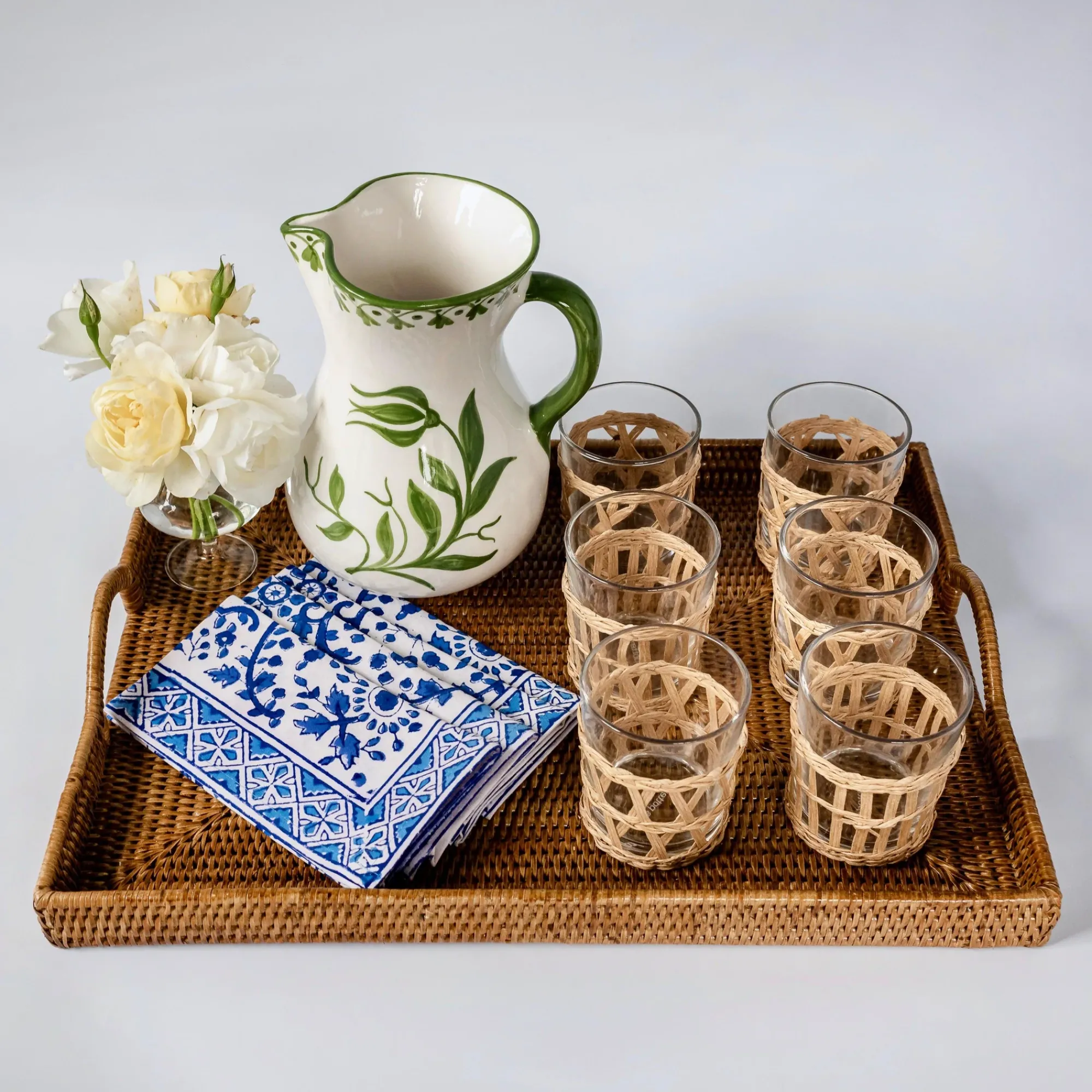 Rattan Tray|Mrs. Alice Hot