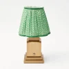 Rechargeable Lamp With Green Lotus Lampshade|Mrs. Alice Discount