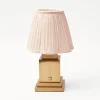 Rechargeable Lamp With Pink Lotus Lampshade|Mrs. Alice Online