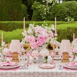 Rechargeable Lamp With Pink Lotus Lampshade|Mrs. Alice Online