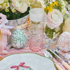 Rose Pink Hobnail Water Glasses & Jug Set|Mrs. Alice Sale