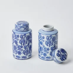 Round Chinoiserie Ginger Jars (Pair)|Mrs. Alice Hot