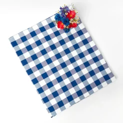 Royal Blue Gingham Tablecloth|Mrs. Alice Online
