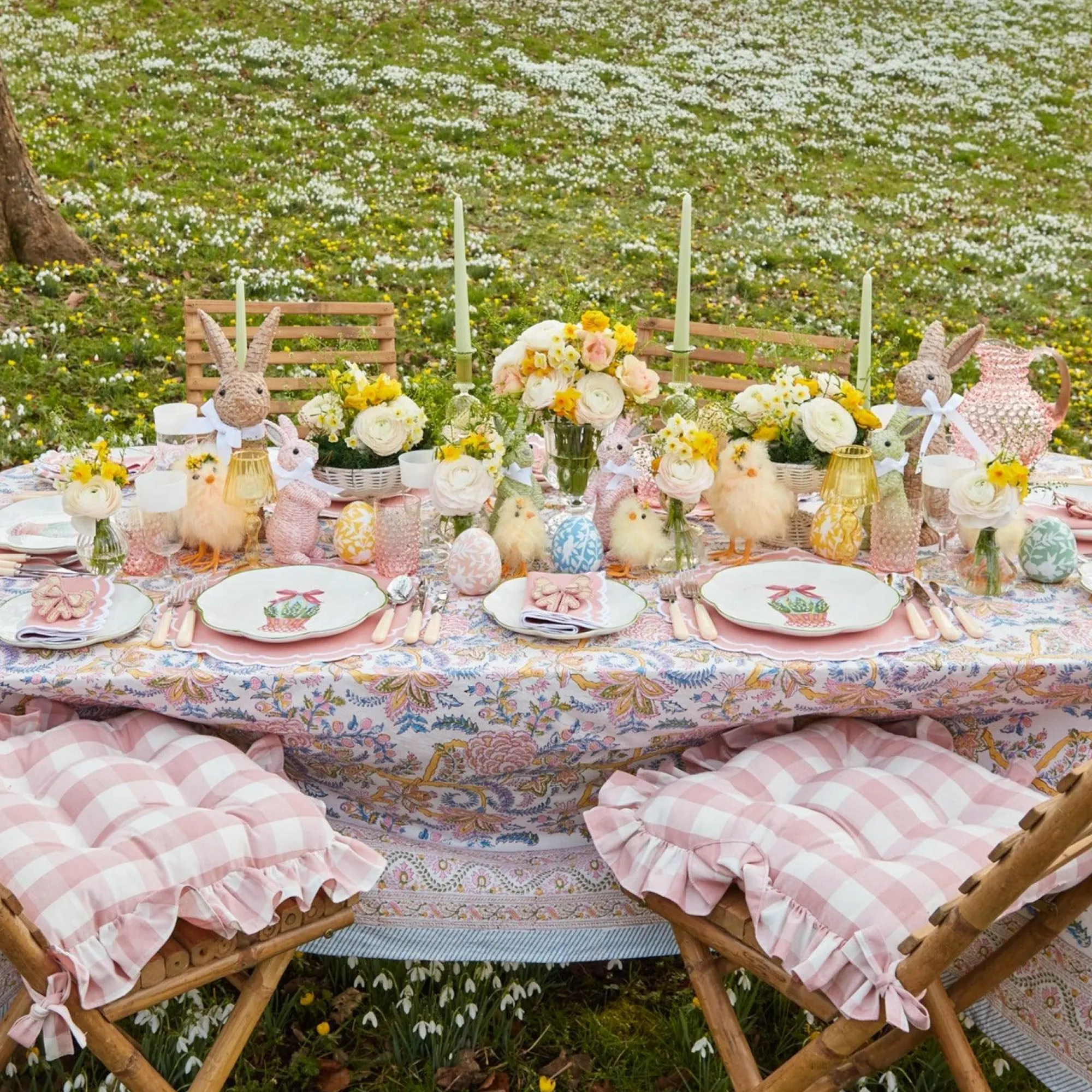 Scalloped Easter Dinner & Starter Plate (Set Of 8)|Mrs. Alice New