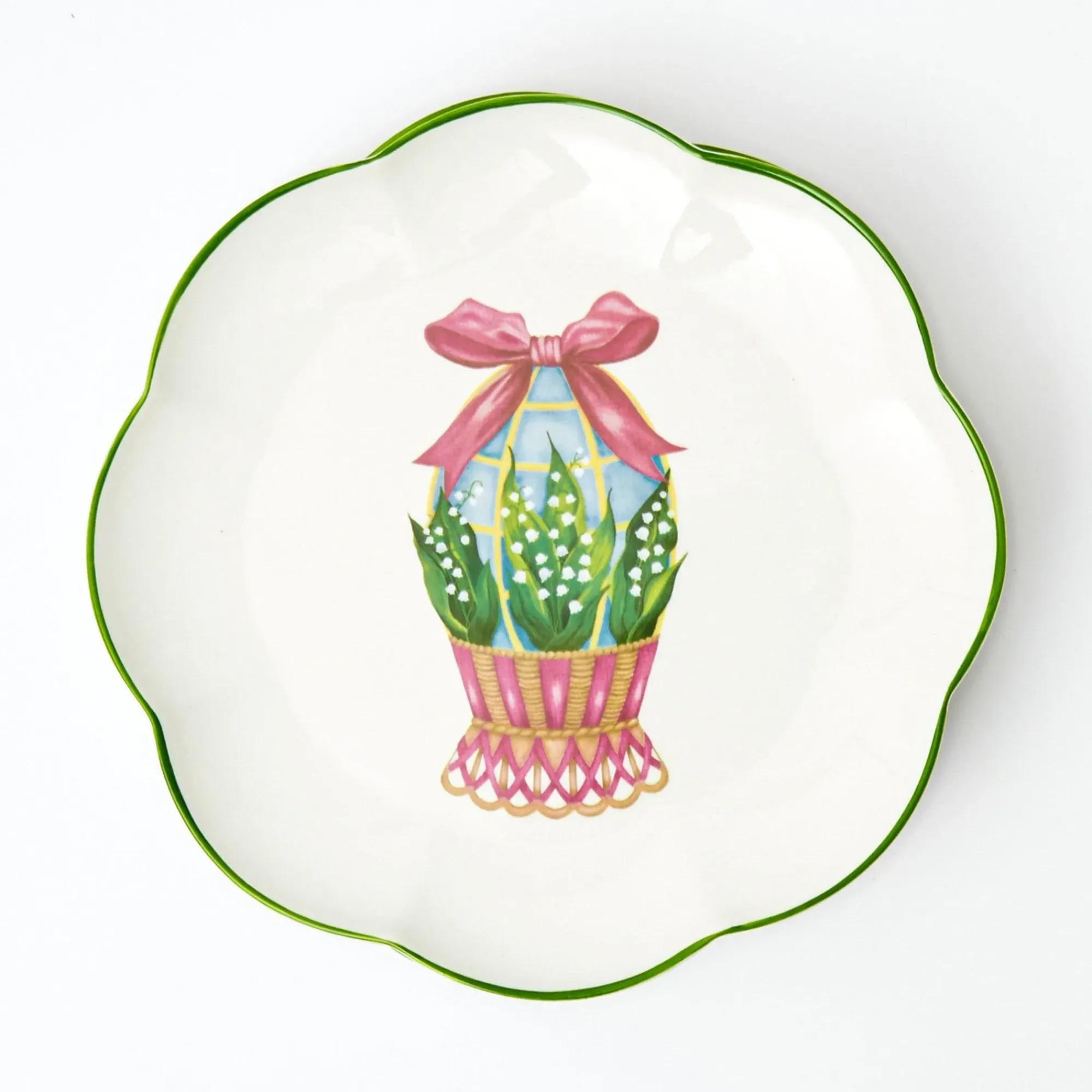 Scalloped Easter Dinner & Starter Plate (Set Of 8)|Mrs. Alice New
