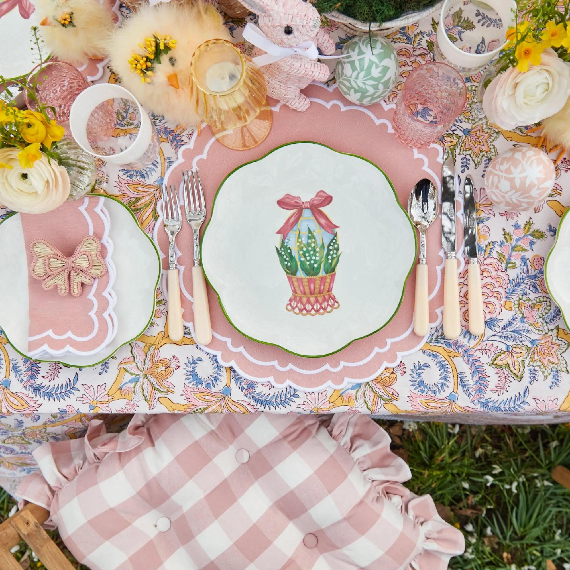 Scalloped Easter Dinner & Starter Plate (Set Of 8)|Mrs. Alice Outlet