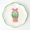 Scalloped Easter Dinner Plate|Mrs. Alice Clearance