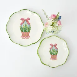 Scalloped Easter Dinner Plate|Mrs. Alice Clearance