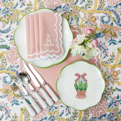 Scalloped Easter Starter Plates (Set Of 4)|Mrs. Alice