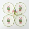 Scalloped Easter Starter Plates (Set Of 4)|Mrs. Alice Clearance