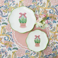Scalloped Easter Starter Plates (Set Of 4)|Mrs. Alice Clearance