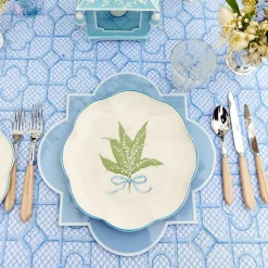 Scalloped Lily Of The Valley Dinner Plate (Set Of 4)|Mrs. Alice Sale