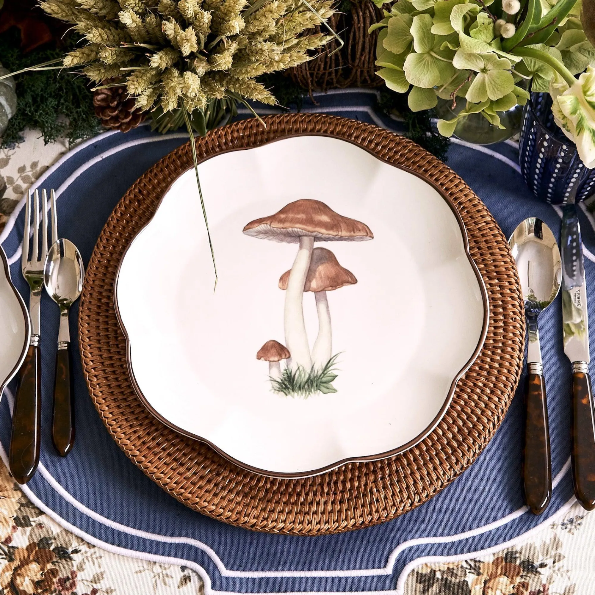 Scalloped Mushroom Dinner Plate (Set Of 4)|Mrs. Alice Discount