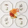 Scalloped Mushroom Starter Plates (Set Of 4)|Mrs. Alice Hot