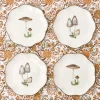 Scalloped Mushroom Starter Plates (Set Of 4)|Mrs. Alice Discount