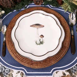 Scalloped Mushroom Starter Plates (Set Of 4)|Mrs. Alice Discount