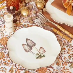 Scalloped Mushroom Starter Plate (Grey)|Mrs. Alice Online