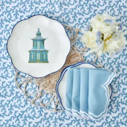 Scalloped Pagoda Dinner Plate (Set Of 4)|Mrs. Alice Online