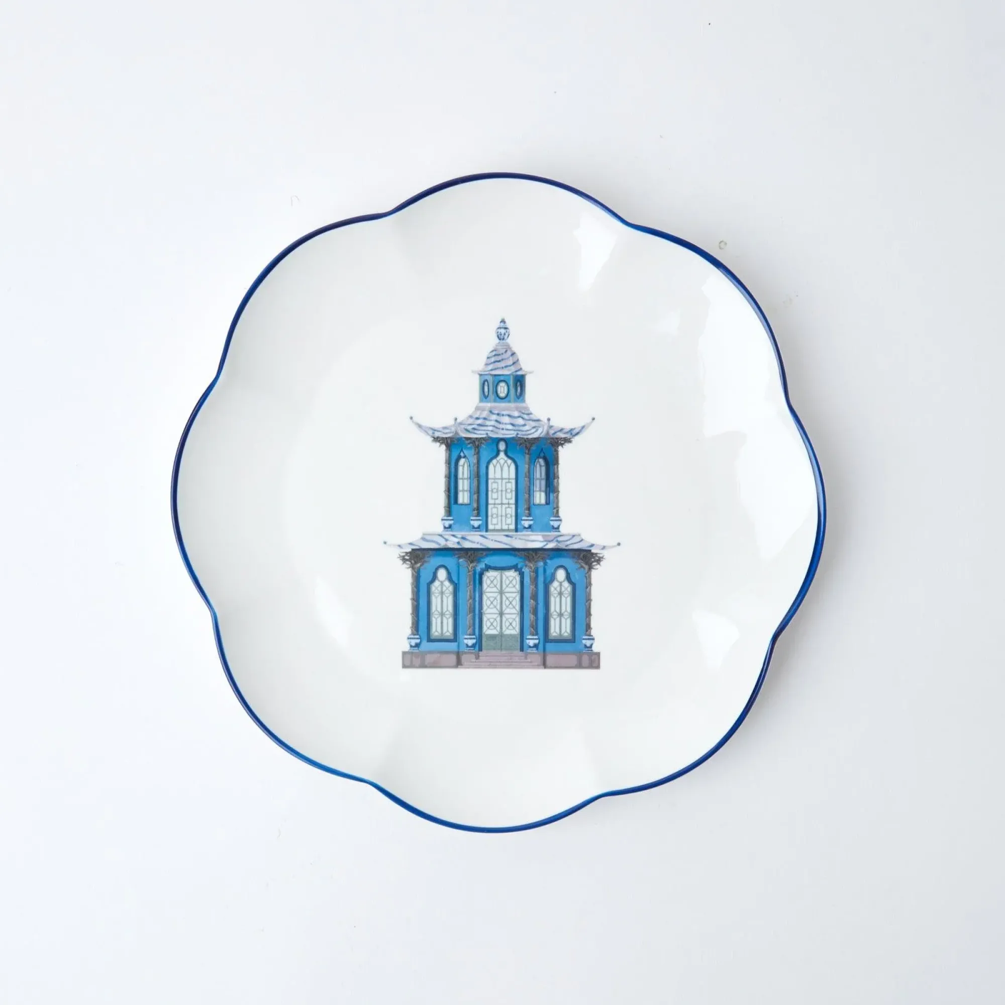 Scalloped Pagoda Dinner Plate (Set Of 4)|Mrs. Alice Online
