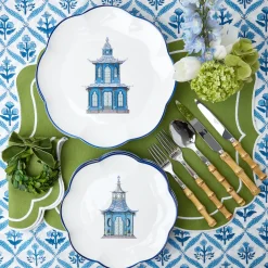 Scalloped Pagoda Dinner Plate (Set Of 4)|Mrs. Alice Online