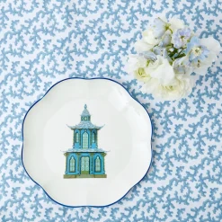 Scalloped Pagoda Dinner Plate (Set Of 4)|Mrs. Alice Online