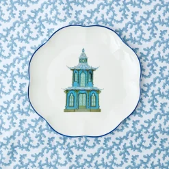 Scalloped Pagoda Dinner Plate (Set Of 4)|Mrs. Alice