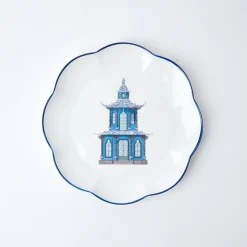Scalloped Pagoda Dinner Plate (Set Of 4)|Mrs. Alice