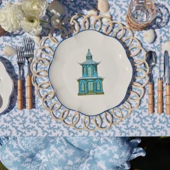 Scalloped Pagoda Dinner Plate (Set Of 4)|Mrs. Alice