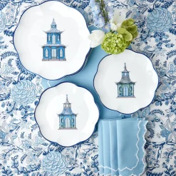 Scalloped Pagoda Starter Plate (Set Of 4)|Mrs. Alice Discount