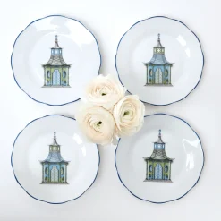 Scalloped Pagoda Starter Plate (Set Of 4)|Mrs. Alice Online