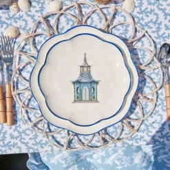 Scalloped Pagoda Starter Plate (Set Of 4)|Mrs. Alice Online