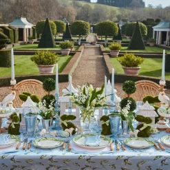 Serena Applique Blue Napkins (Set Of 4)|Mrs. Alice Discount