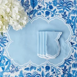 Serena Cornflower Blue Napkins (Set Of 4)|Mrs. Alice