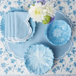 Serena Cornflower Blue Placemats (Set Of 4)|Mrs. Alice Outlet
