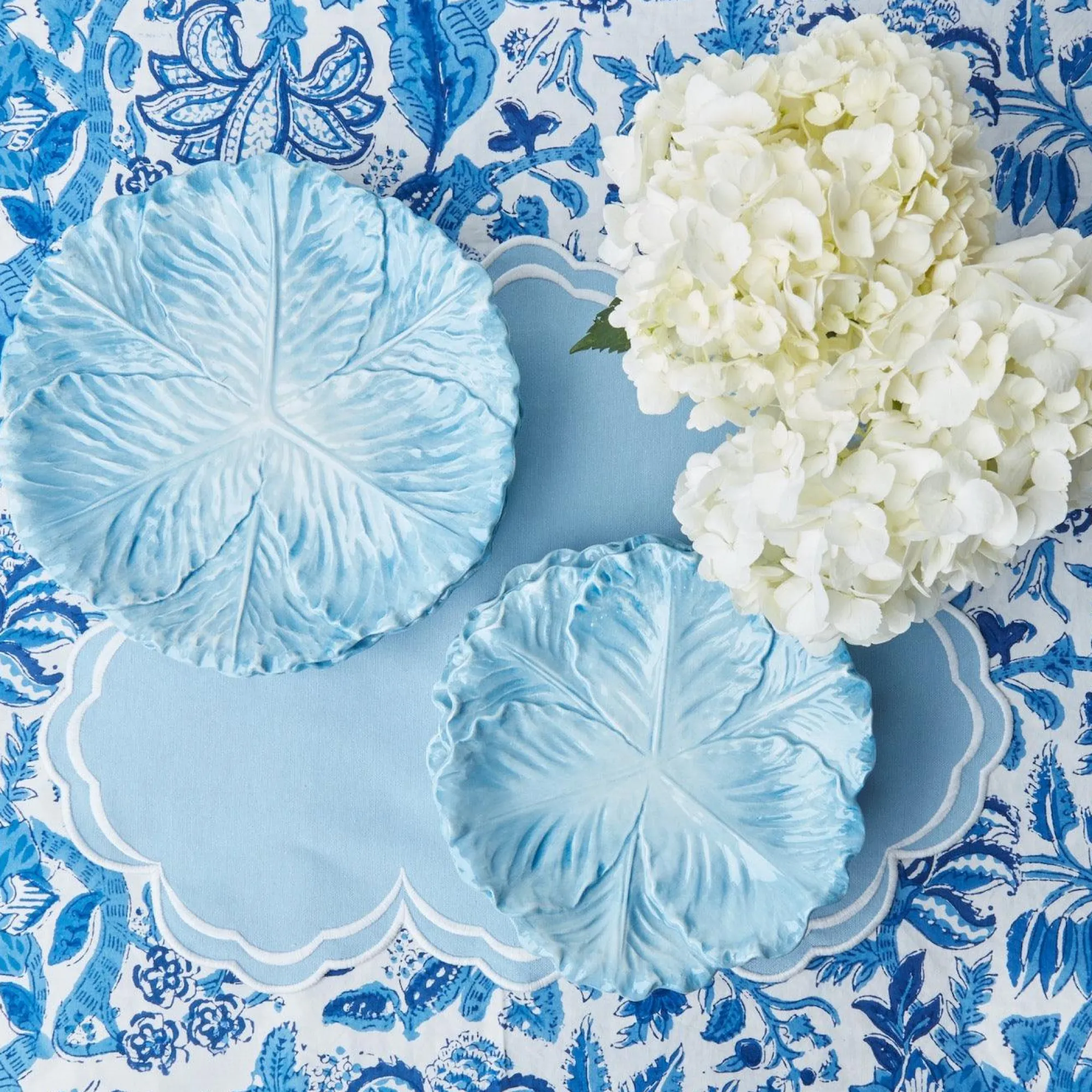 Serena Cornflower Blue Placemats (Set Of 4)|Mrs. Alice Outlet