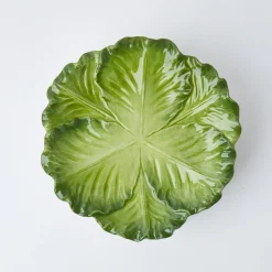 Serena Green Cabbage Starter Plate|Mrs. Alice Clearance