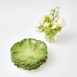 Serena Green Cabbage Starter Plate (Set Of 4)|Mrs. Alice Hot