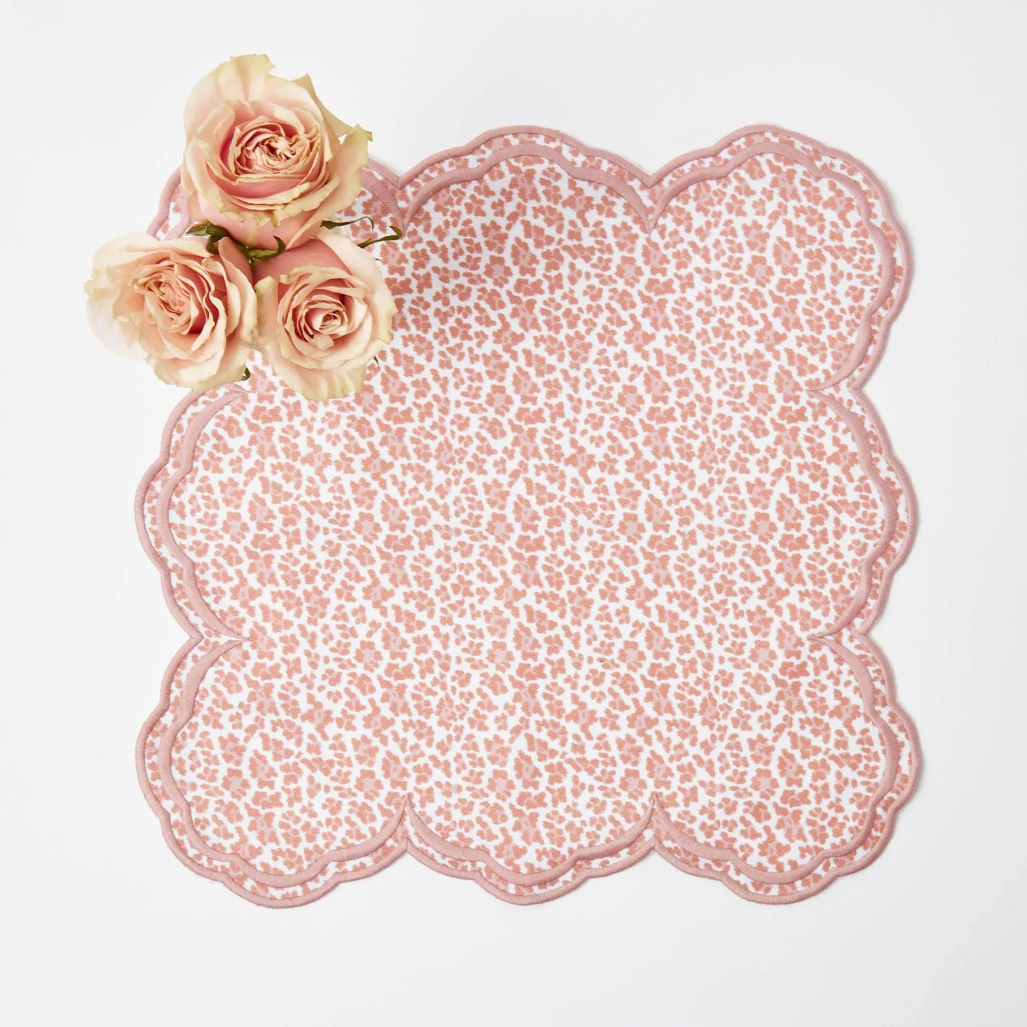 Serena Pink Leopard Napkins (Set Of 4)|Mrs. Alice Hot