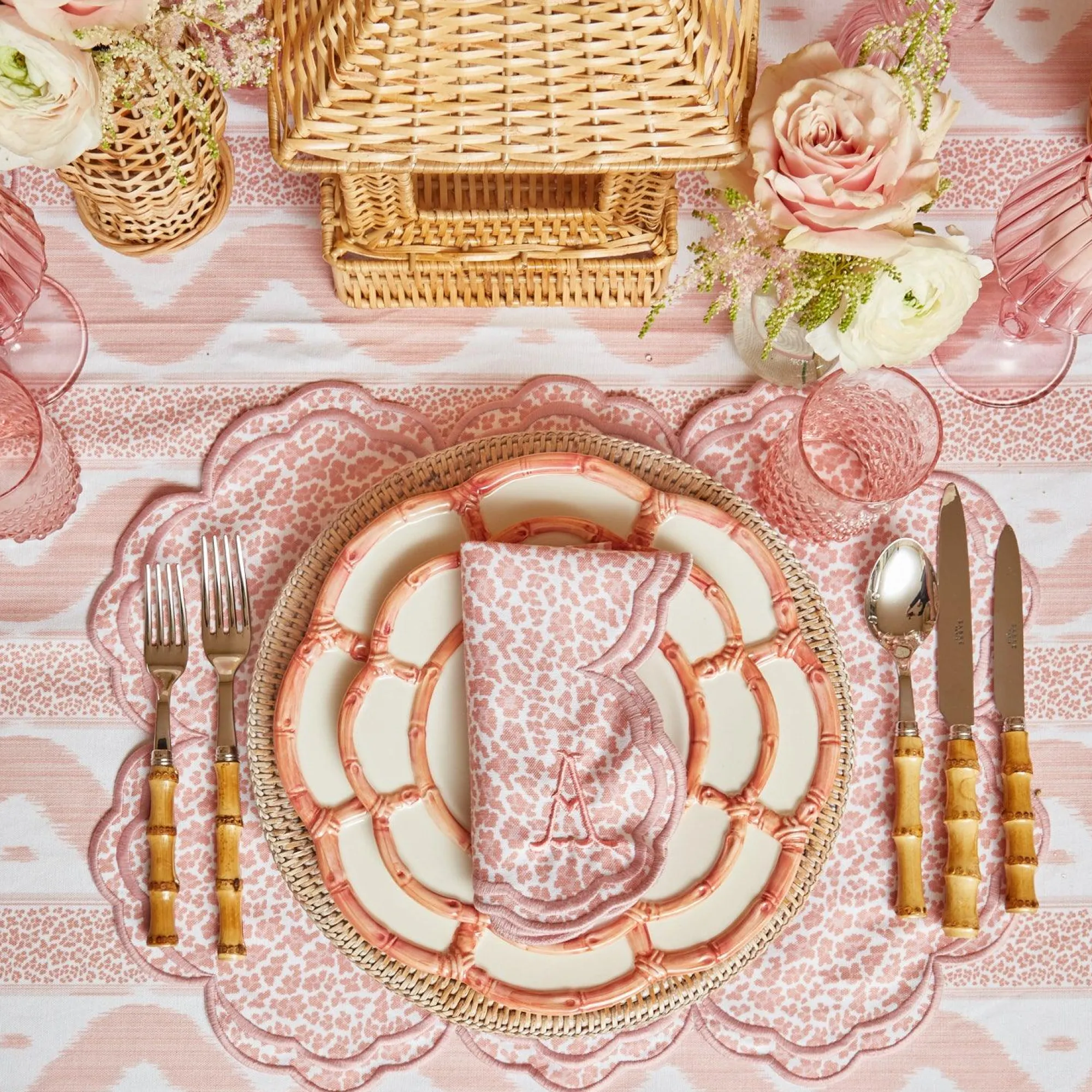 Serena Pink Leopard Napkins (Set Of 4)|Mrs. Alice Hot