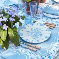 Seville Blue Gardenia Dinner Plate (Set Of 4)|Mrs. Alice Online