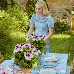 Seville Blue Gardenia Dinner Plate (Set Of 4)|Mrs. Alice Online