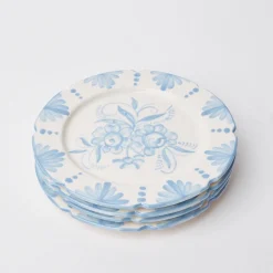 Seville Blue Gardenia Dinner Plate (Set Of 4)|Mrs. Alice Online