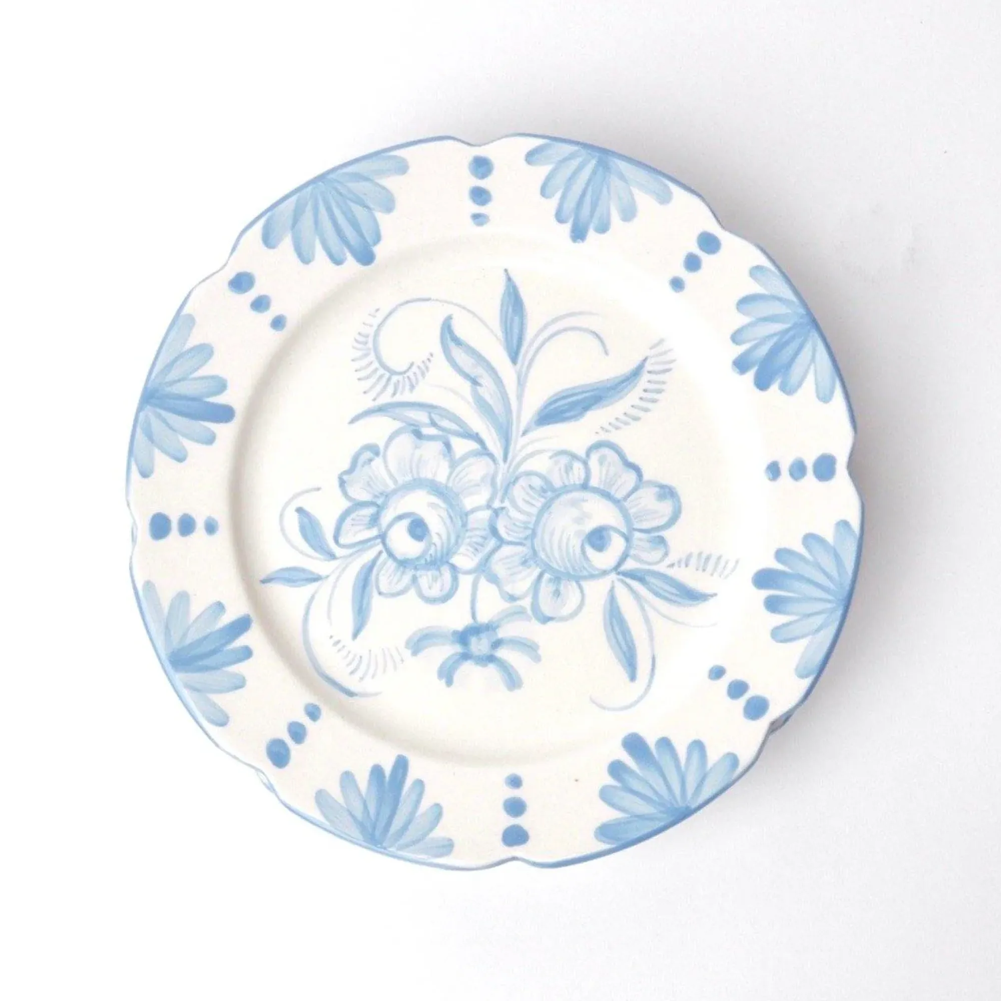 Seville Blue Gardenia Dinner Plate|Mrs. Alice