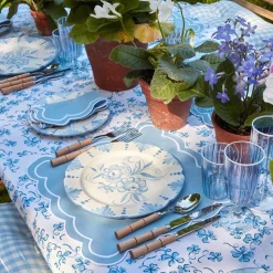 Seville Blue Gardenia Starter Plate|Mrs. Alice Online