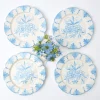 Seville Blue Gardenia Starter Plate (Set Of 4)|Mrs. Alice Hot