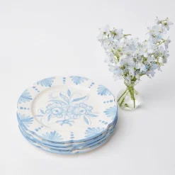 Seville Blue Gardenia Starter Plate (Set Of 4)|Mrs. Alice New